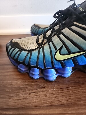 Size 10 - Nike Shox TL Vapor Green Racer Blue Retro Rare Used