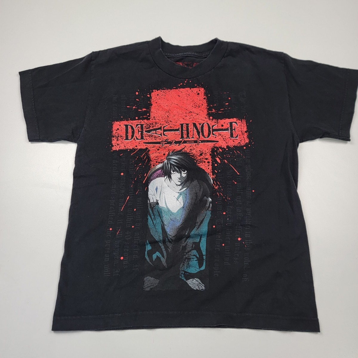 Y2k Death Note Japanese Anime Manga T Shirt Size XS Large Graphic