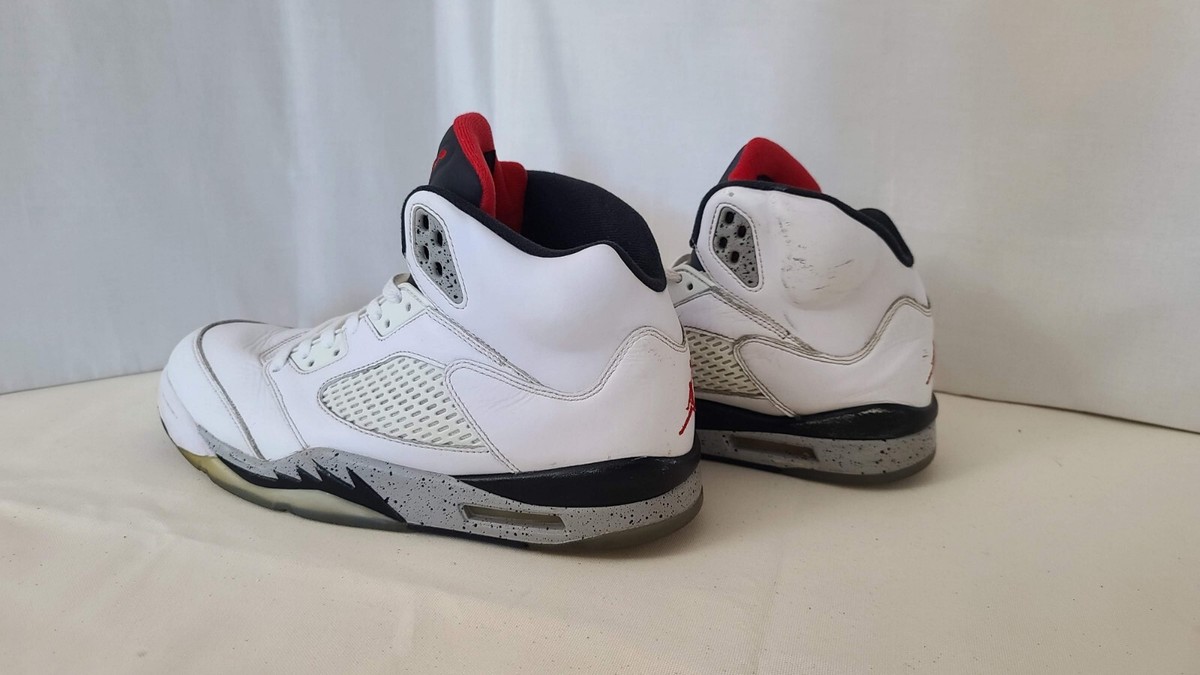 Air Jordan 5 Retro White Cement 136027-104 / 2017 OG PRE-OWNED