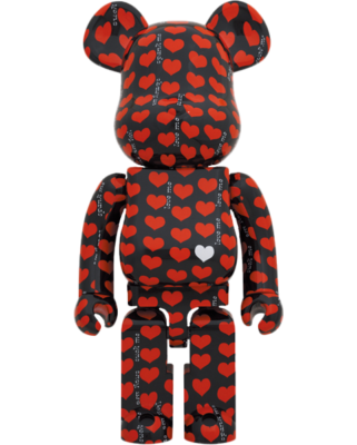 Black Heart 1000% Bearbrick by Medicom | eBay