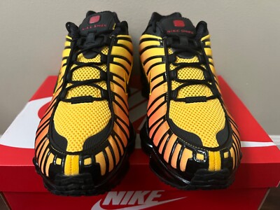 Nike Shox TL 'Sunrise' Black Amarillo University Red AV3595-004 | eBay