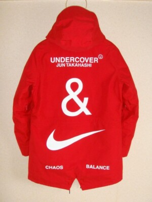 Nike x Undercover 3-in-1 Layered Fishtail Parka Jacket Red Size