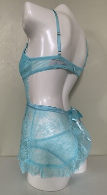 NEW Victoria's Secret Very Sexy Wicked Open Back Babydoll Light
