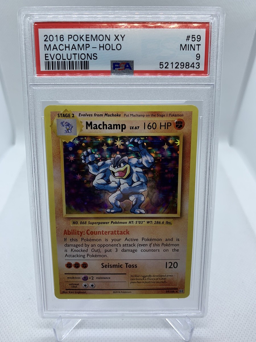 2016 Pokemon XY Evolutions Machamp Holo PSA 9 Mint #59 | eBay