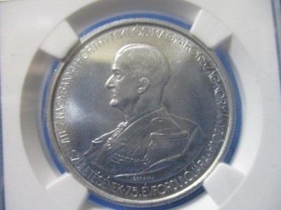 1943 Hungary 5 Pengő Proof Restrike NGC PF65 Horthy Commemorative