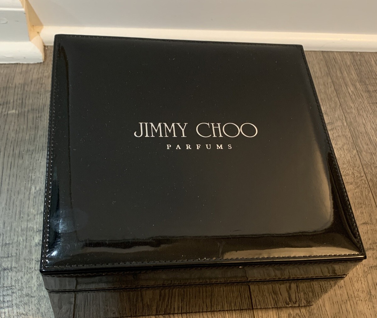 JIMMY CHOO PARFUMS cute black satin Jewelry Box - Container