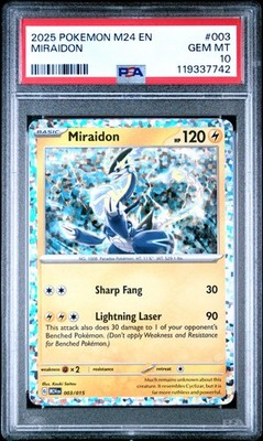 2025 POKEMON M24 EN-MCDONALD'S COLL #003 MIRAIDON PSA 10 | eBay