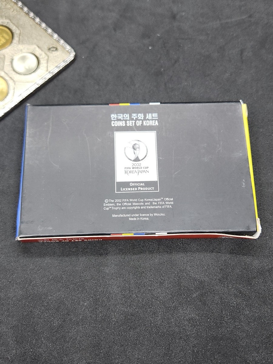 2002 FIFA WORLD CUP Korea Japan Uncirculated 6 Coin Set - Korean