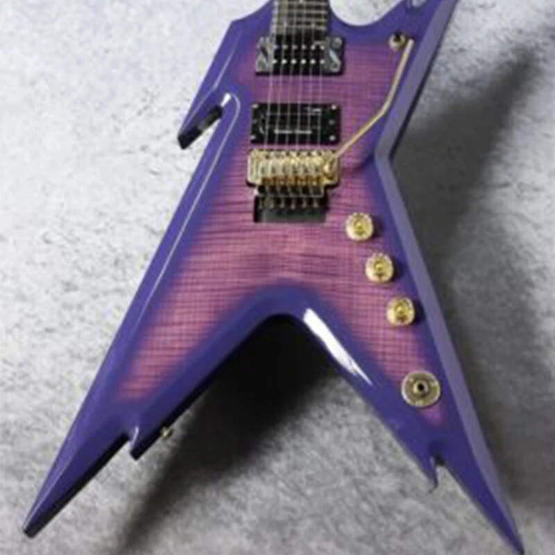 High End Factory Custom Dean Dime Razorback DCR Black Tooth