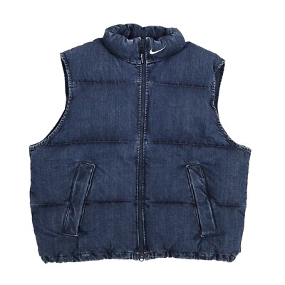 Supreme Nike Denim Puffer Vest Indigo | eBay
