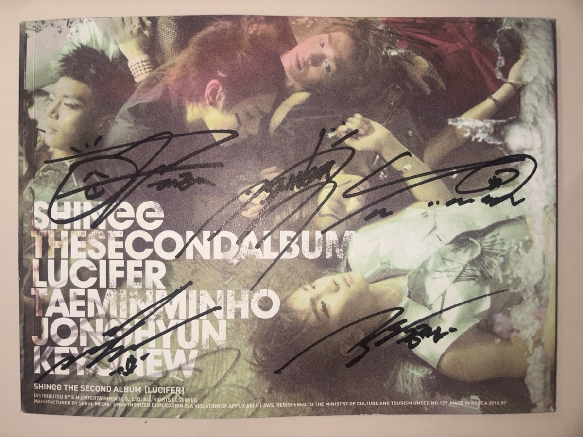 SHINee [Lucifer] All Member Autographed Signed Album | eBay