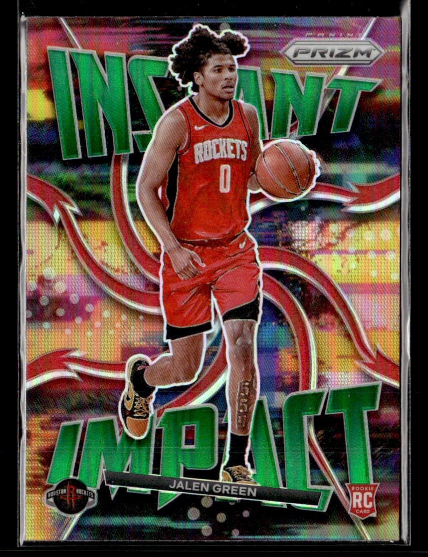 Jalen Green 2021 Prizm #25 Instant Impact - Green Price Guide
