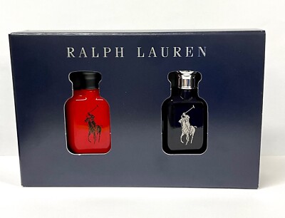 Ralph Lauren Polo Red & Blue EDT - 2-PC Mini Gift Set For Men (0.5