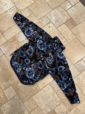 Martine Rose x Napapijri AW18 Blue Jacquard Floral Fleece | eBay