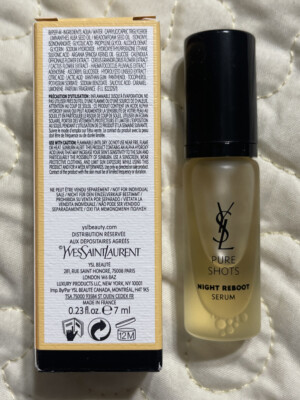YSL Yves St Laurent Pure Shots Night Reboot Serum .23 oz/7mL