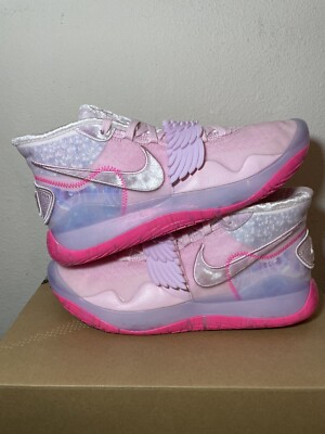 Nike KD 12 Aunt Pearl 2019 Men's 8.5 Basketball Shoes Pink Dead