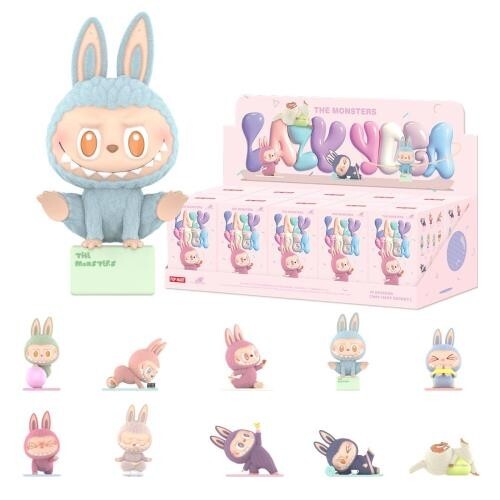 Pop Mart Labubu The Monsters Lazy Yoga Series Figures Sealed Case