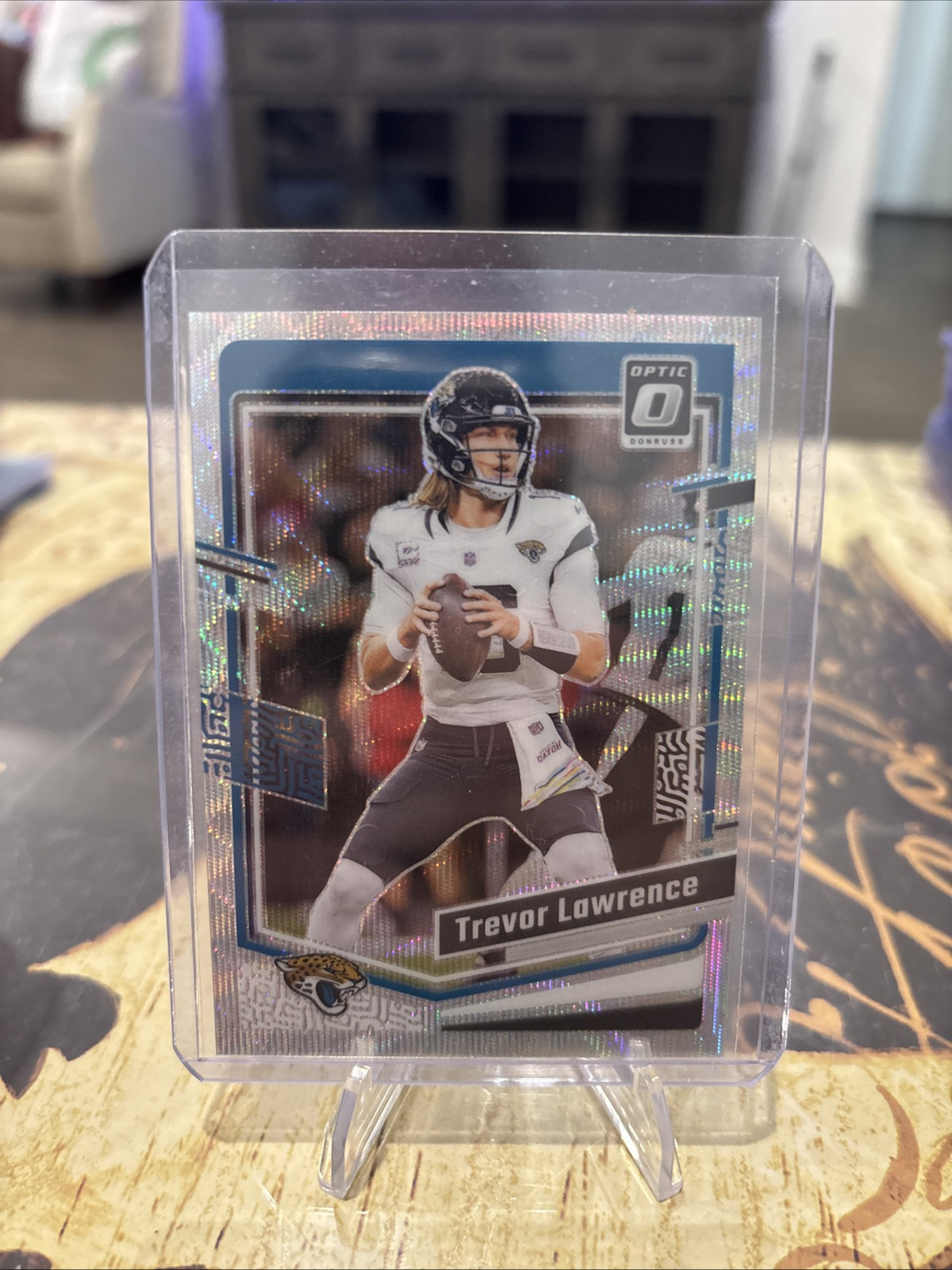 2023 Panini Donruss Optic Premium Trevor Lawrence #87 Silver Wave