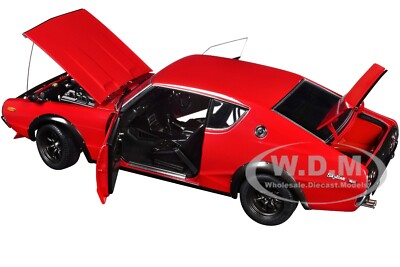 NISSAN SKYLINE 2000GT-R (KPGC110) TUNED VER. RHD RED 1/18 MODEL BY