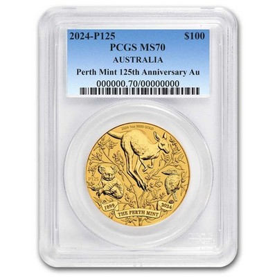 2024 AUS 1 oz Gold Perth Mint's 125th Anniversary MS-70 PCGS | eBay