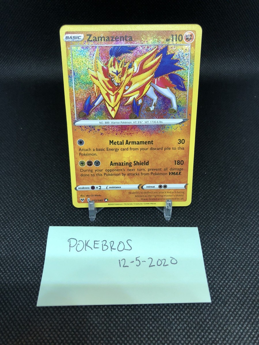 Pokemon Card ZAMAZENTA 102/185 Amazing Rare Vivid Voltage NM/M | eBay