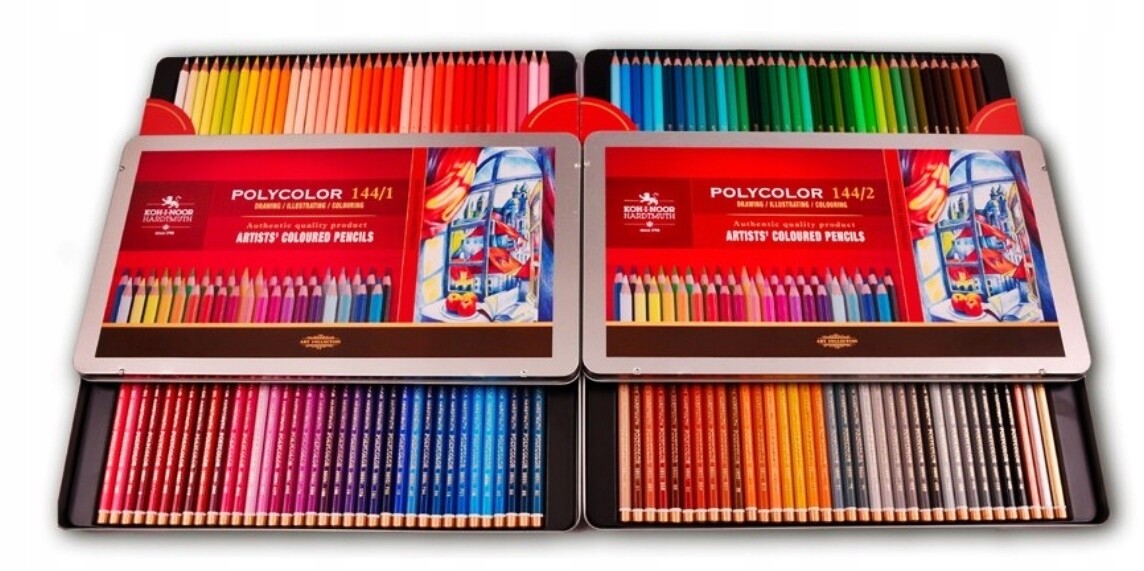 Koh-I-Noor Polycolor 144 Colored Pencils Set | eBay
