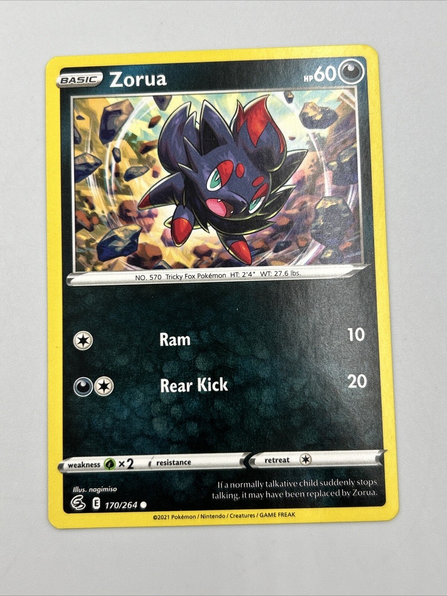 Zorua 170/264 Eevee Stamped Variant Battle Academy Fusion Strike