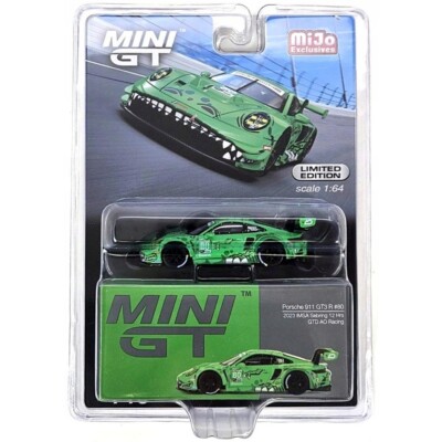 MINI GT PORSCHE 911 GT3 R #80 GTD AO RACING REXY 2023 IMSA SEBRING