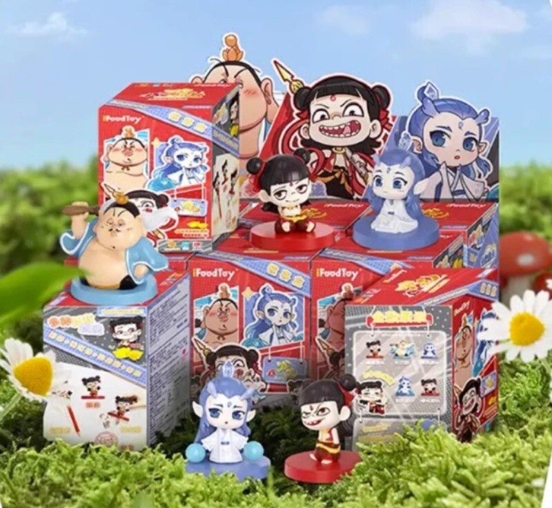 Chinese Mythological Figure Nezha Ao Bing Model Blind Box