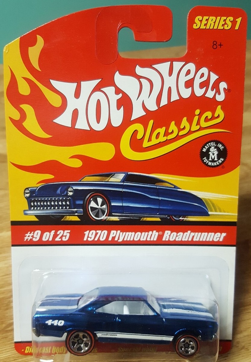 Hot Wheels Classics Series 1 1970 Plymouth Roadrunner 1:64 Blue w