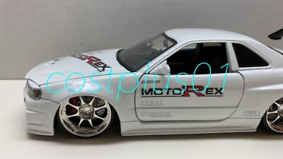 JADA DUB CITY 2002 NISSAN SKYLINE GT R R34 1:24 WHITE MOTOREX | eBay