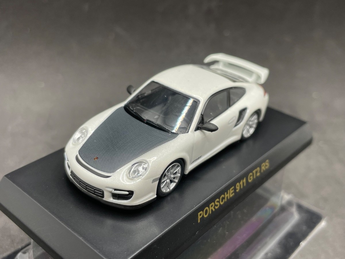 Kyosho 1/64 Porsche collection4 911 GT2 RS 997 white diecast model
