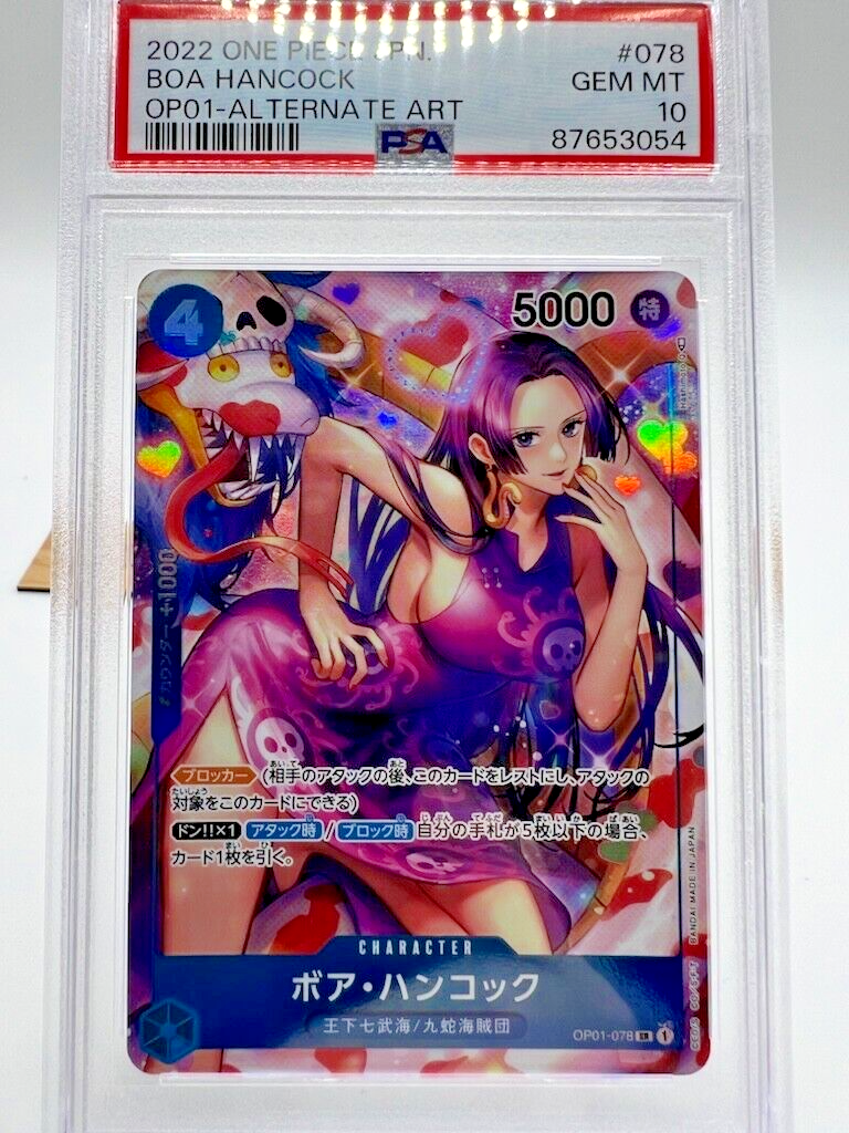 Boa Hancock OP01-078 One Piece Card japanese PSA10 | eBay
