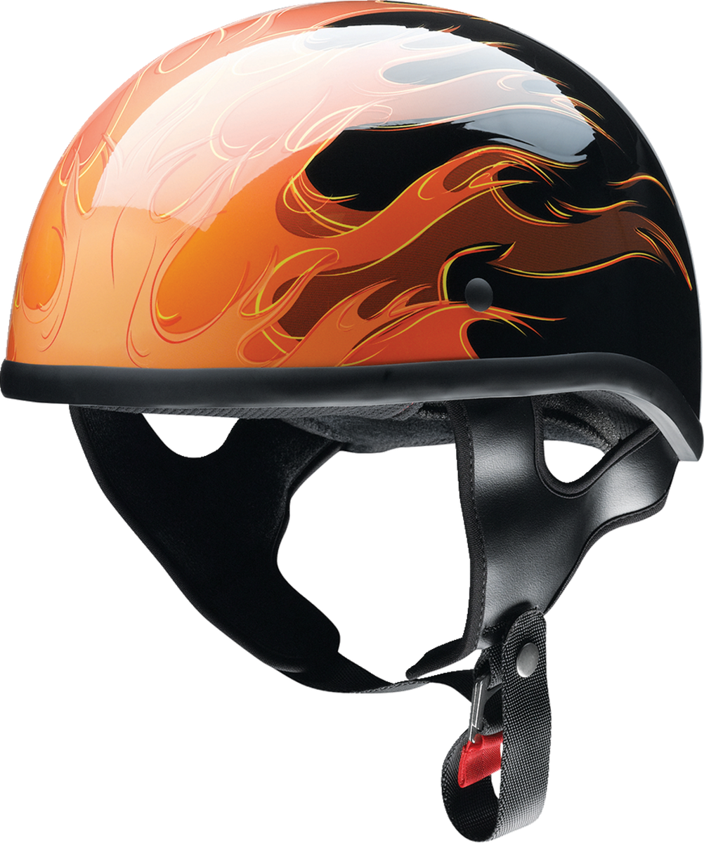 Z1R CC Beanie Hellfire Half Helmet Orange | eBay