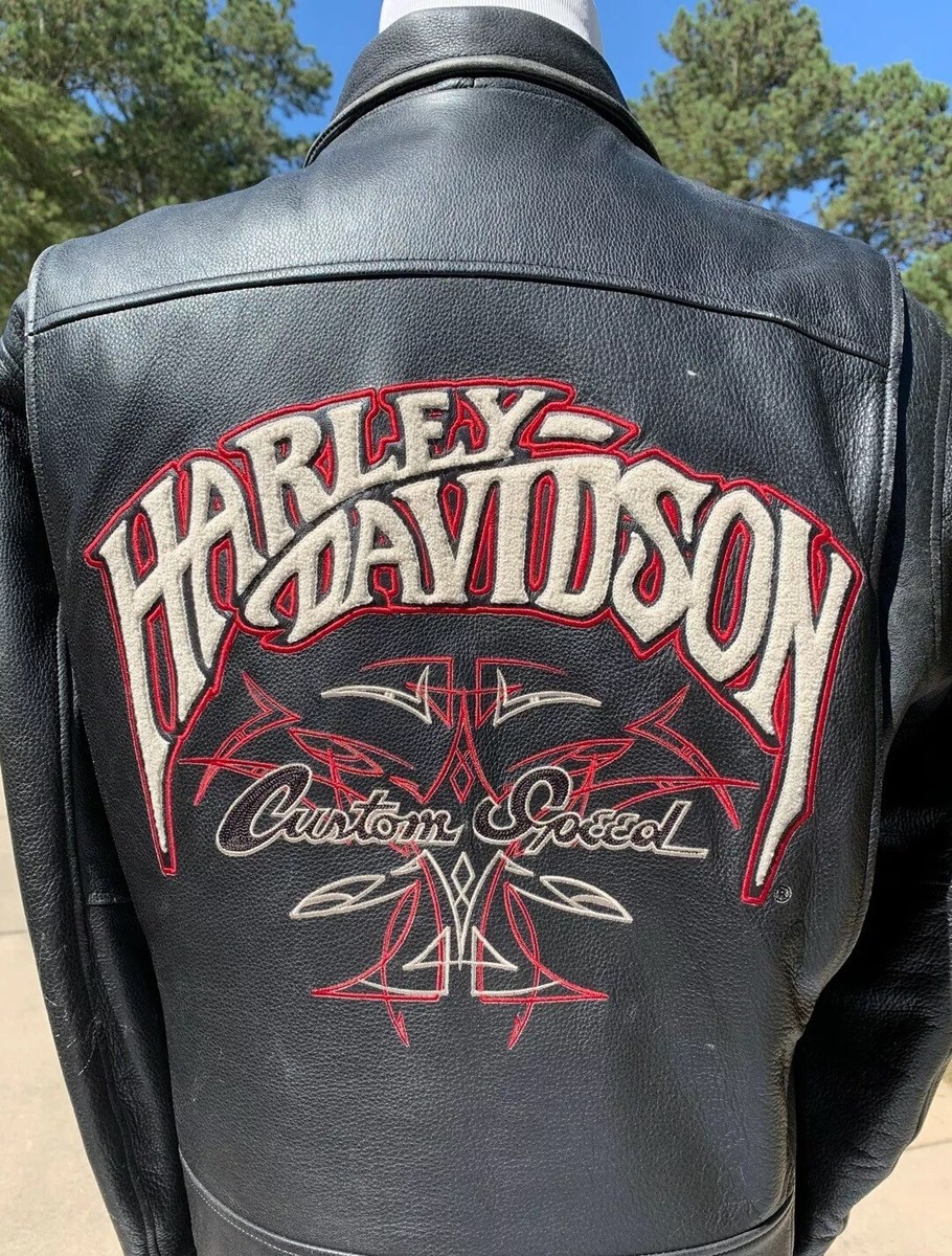 Harley Davidson Men's PANHEAD WANDERER Leather Jacket Large 97034