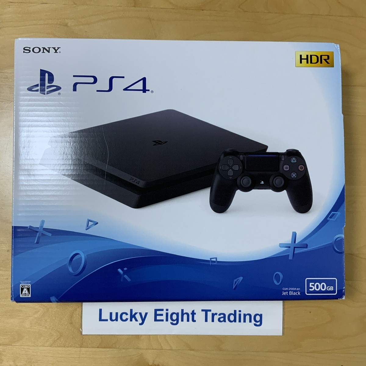 PS4 Jet Black Slim 500GB Console Box PlayStation 4 [N] | eBay