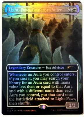 MTG Light-Paws Emperor's Voice RAINBOW FOIL Secret Lair Mitsuhiro