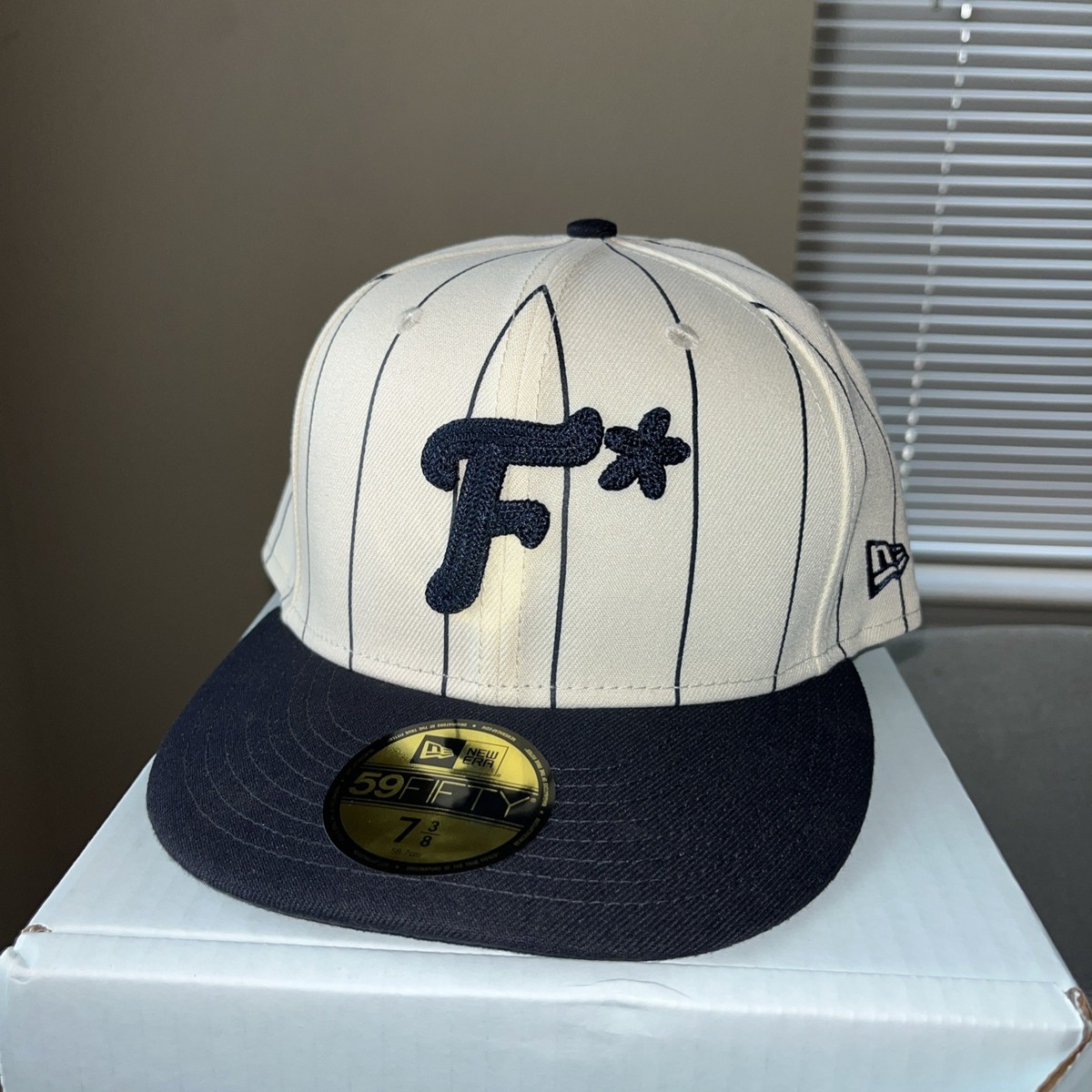 Golf le Fleur x New Era Striped F* 59FIFTY Fitted Hat - Size 7 3/8