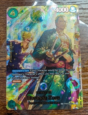 Roronoa Zoro PRB02-006 SP Alternate Art Azure Sea's Seven One