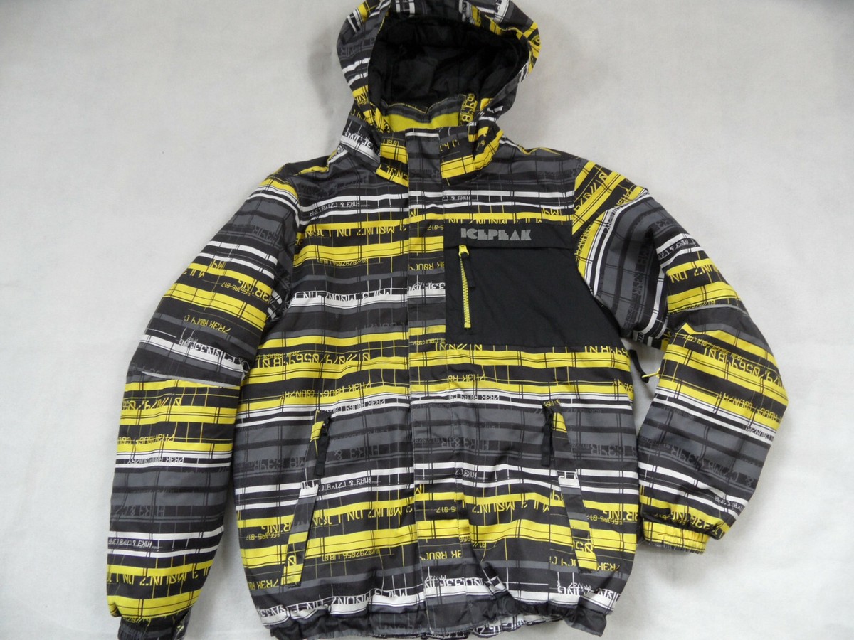 ICEPEAK schöne Winterjacke Skijacke schwarz grau gelb Gr. 152