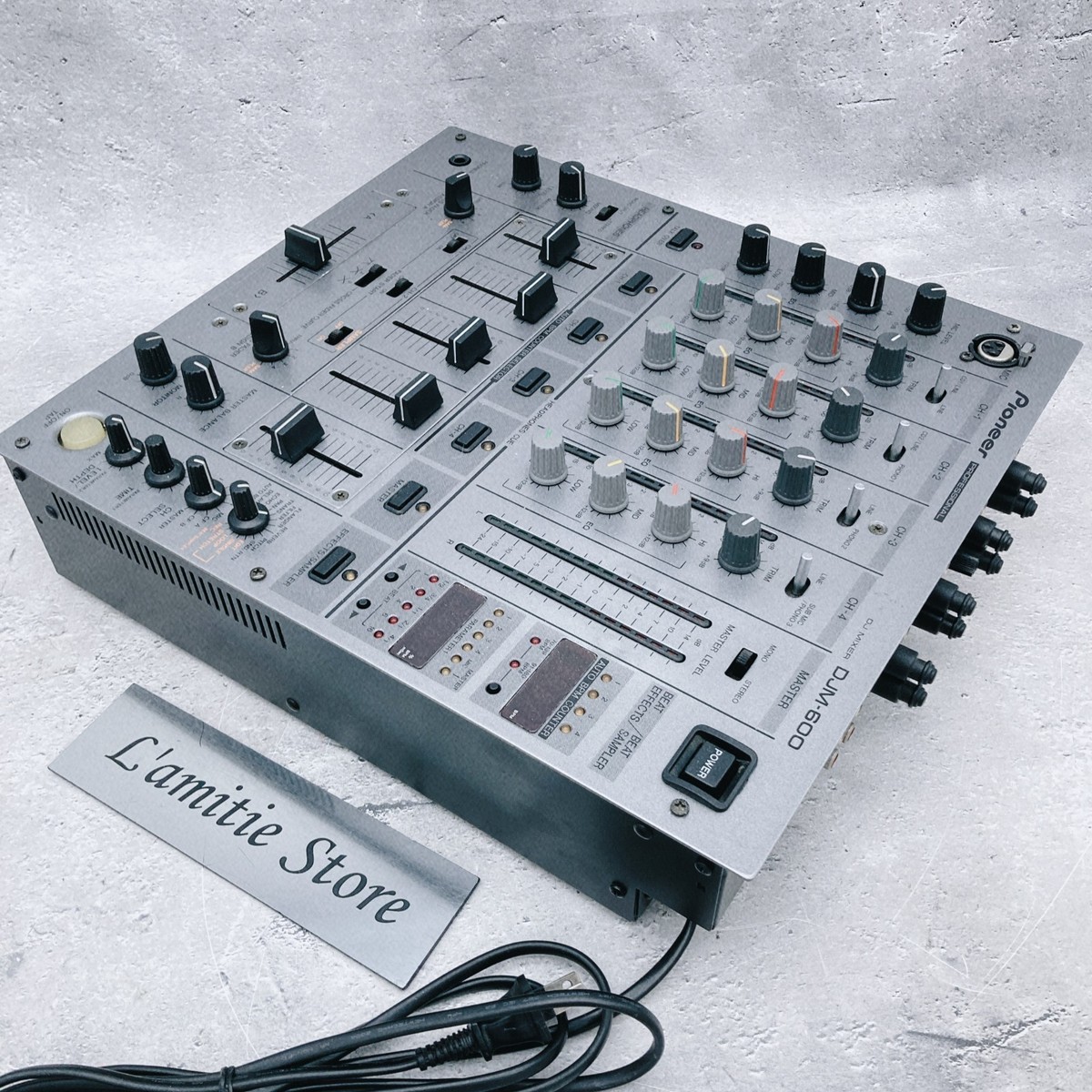 Pioneer DJM-600 Silver Professional DJ Mixer 4-Channel 4ch DJM600
