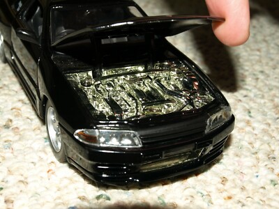 Rare Jada Initial D Nissan Skyline GT-R R32 Diecast Car 1:24 Black