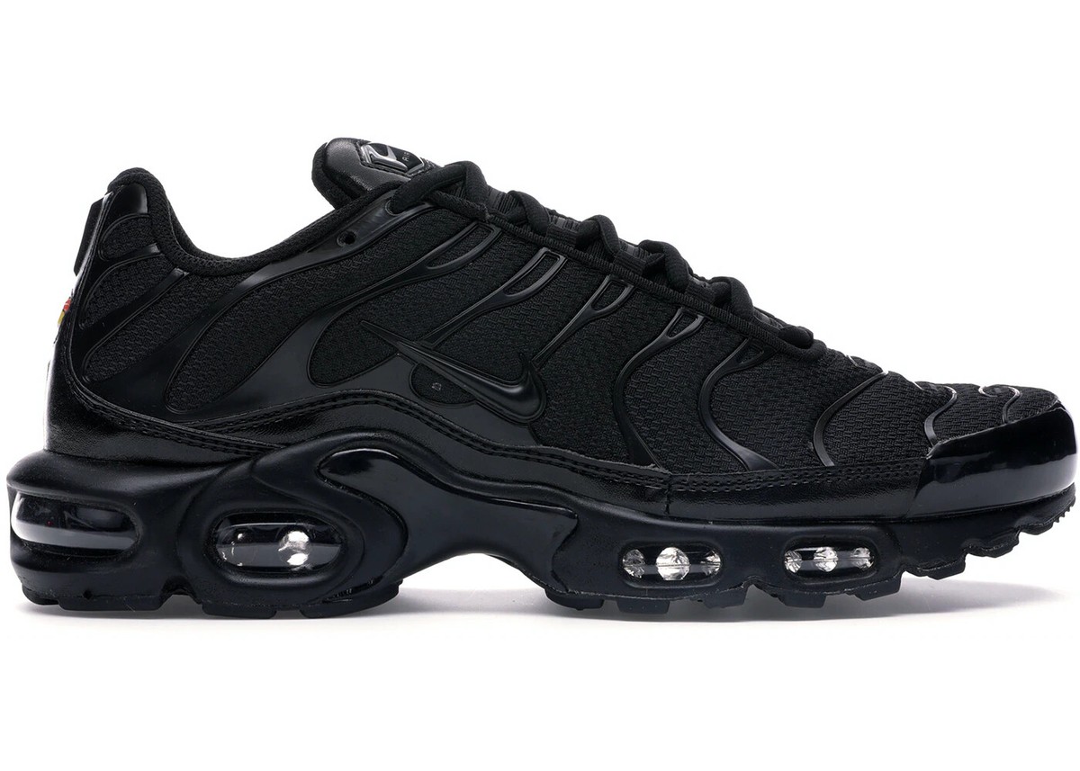 Nike Air Max Plus TN Tuned Triple Black Blackout All 604133-050 sz