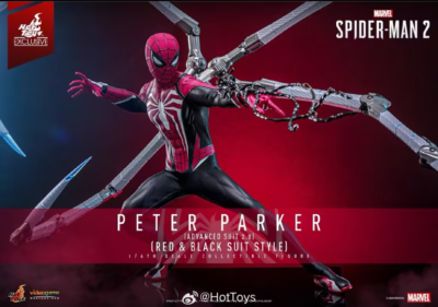 New Hot Toys VGM66 Spider-Man 2 Peter Parker Advanced Suit 2.0 1/6