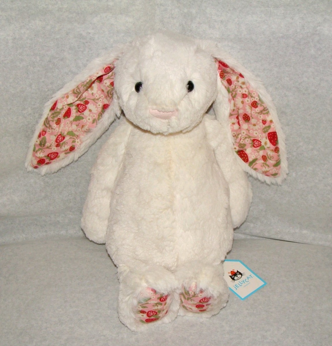 AUTHENTIC❗️Jellycat Blossom Cream Bunny Berry Medium Plush