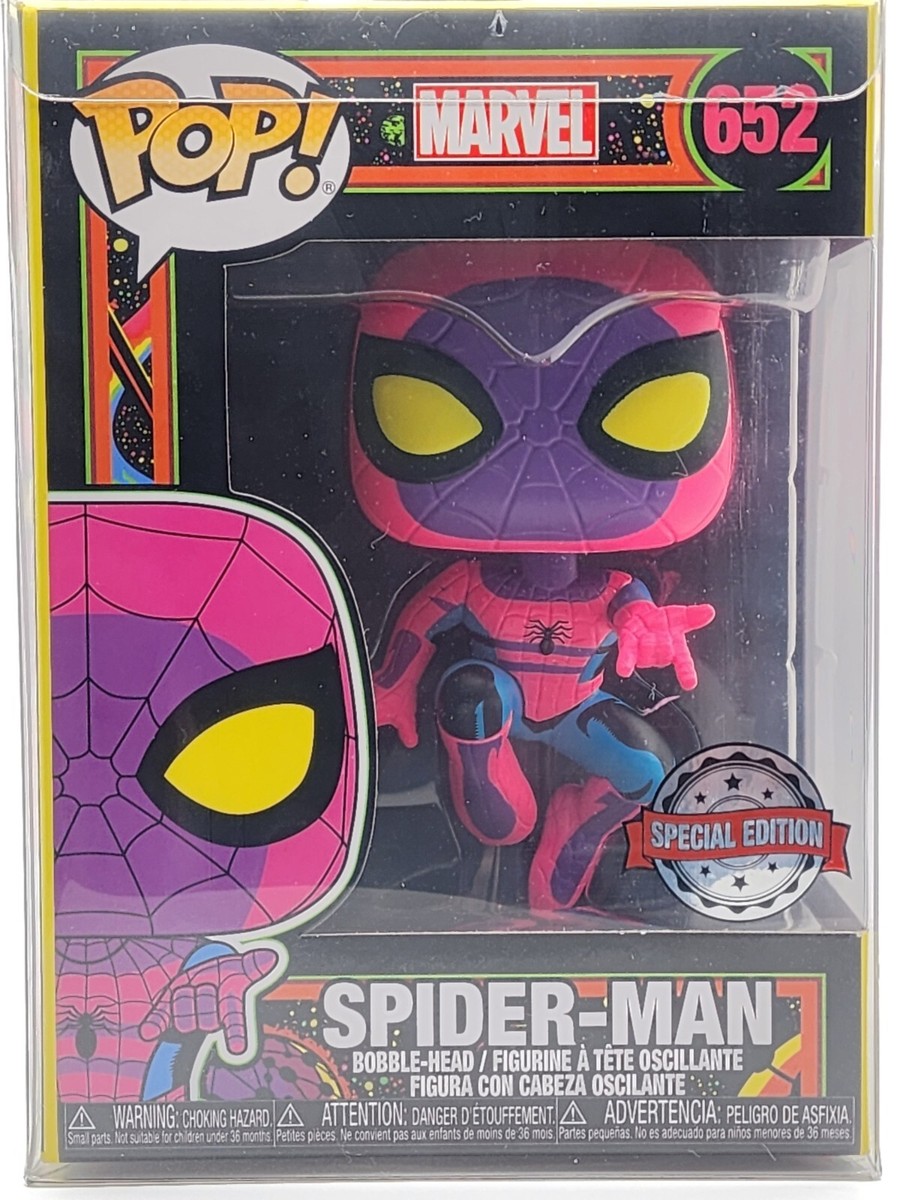 Funko PoP! Spider-Man #652 - Special Edition - Blacklight - RARE