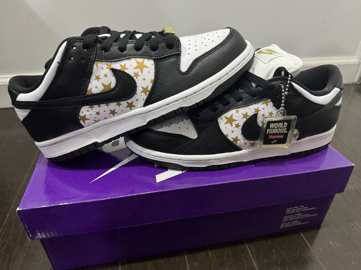 NEW Nike Dunk SB Low x Supreme Stars Black 2021 (DH3228-102) | eBay