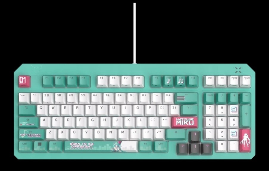 ASUS x Hatsune Miku TUF Gaming K3 Gen II RGB Mechanical Keyboard