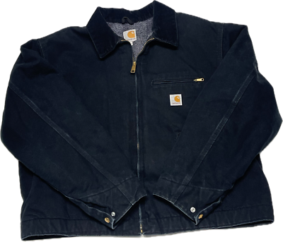 Carhartt J001 BLK Detroit Jacket Mens 2XL 125th Anniversary Made