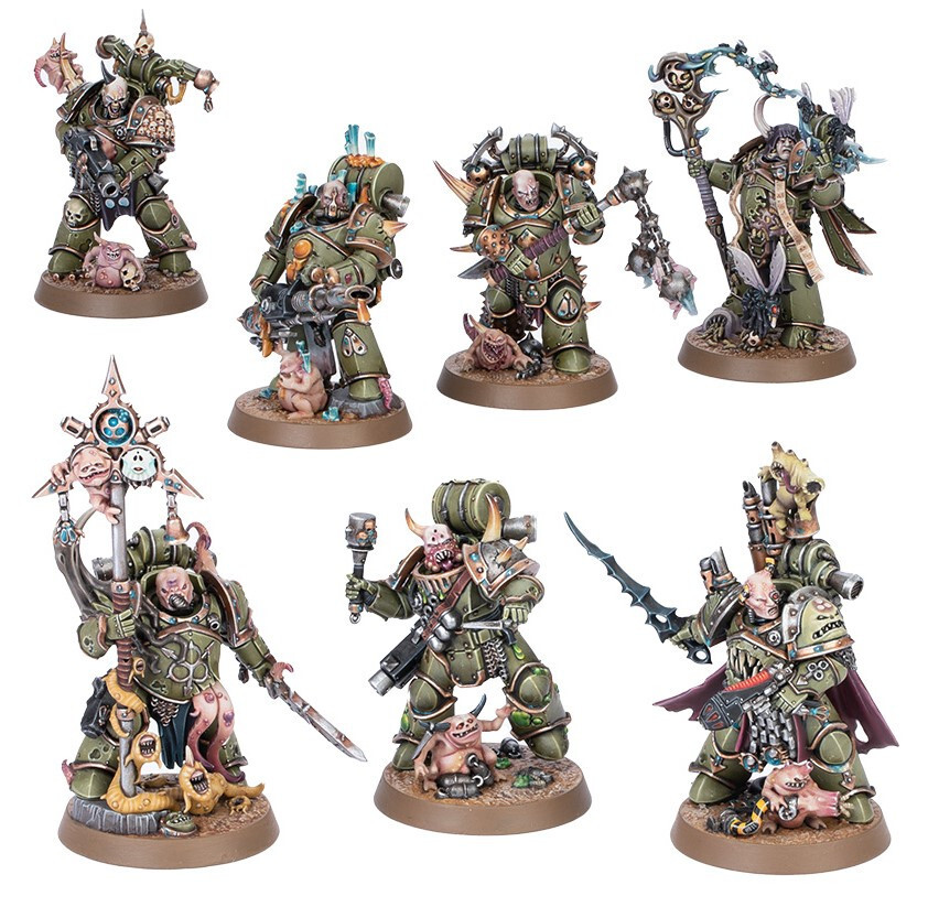 SINGLES] Death Guard Plague Marines Kill Team - Single Miniatures